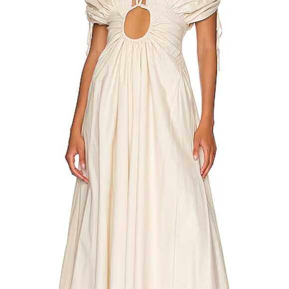 ANDREA IYAMAH | Xena maxi dress | Gathered Cotton | Size Large | New with tags - Picture 2 of 7